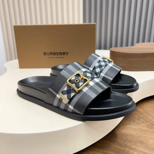 Wholesale Burberry Slippers For Men #1455703 $60.00 USD, Wholesale Quality Replica Burberry Slippers