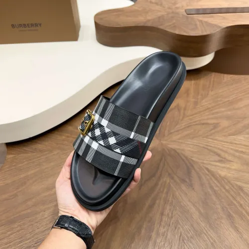 Replica Burberry Slippers For Men #1455703 $60.00 USD for Wholesale
