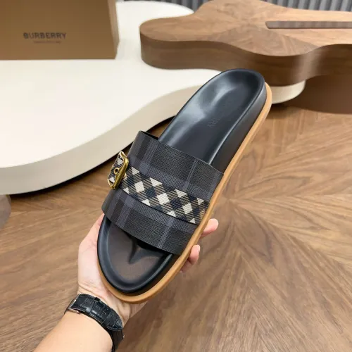 Replica Burberry Slippers For Men #1455704 $60.00 USD for Wholesale