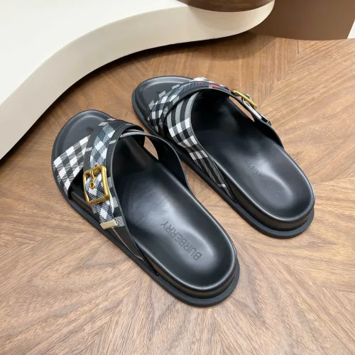 Replica Burberry Slippers For Men #1455706 $60.00 USD for Wholesale