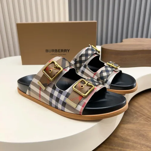 Wholesale Burberry Slippers For Men #1455708 $60.00 USD, Wholesale Quality Replica Burberry Slippers