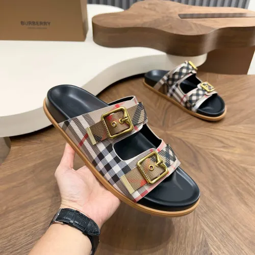 Replica Burberry Slippers For Men #1455708 $60.00 USD for Wholesale