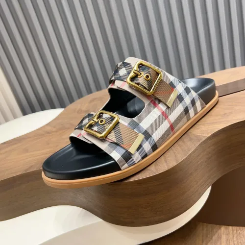 Replica Burberry Slippers For Men #1455708 $60.00 USD for Wholesale