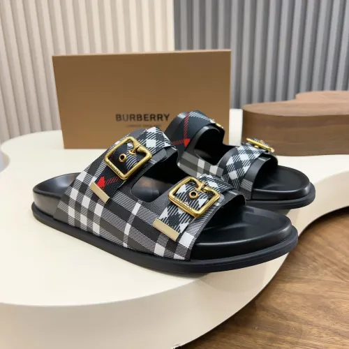 Wholesale Burberry Slippers For Men #1455709 $60.00 USD, Wholesale Quality Replica Burberry Slippers