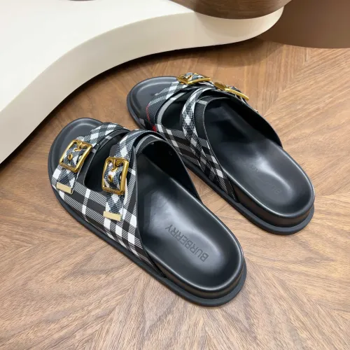 Replica Burberry Slippers For Men #1455709 $60.00 USD for Wholesale
