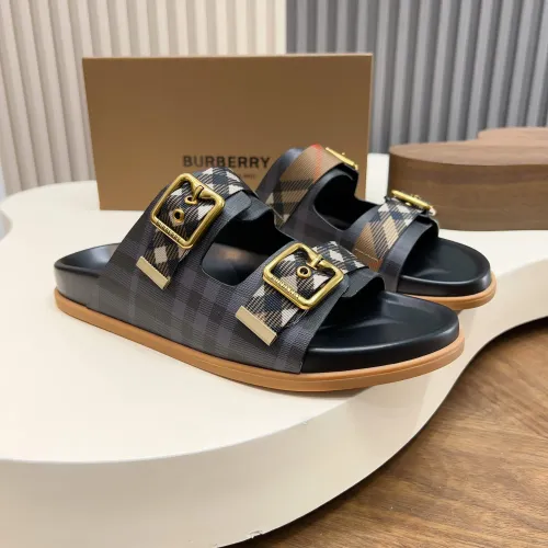 Wholesale Burberry Slippers For Men #1455710 $60.00 USD, Wholesale Quality Replica Burberry Slippers
