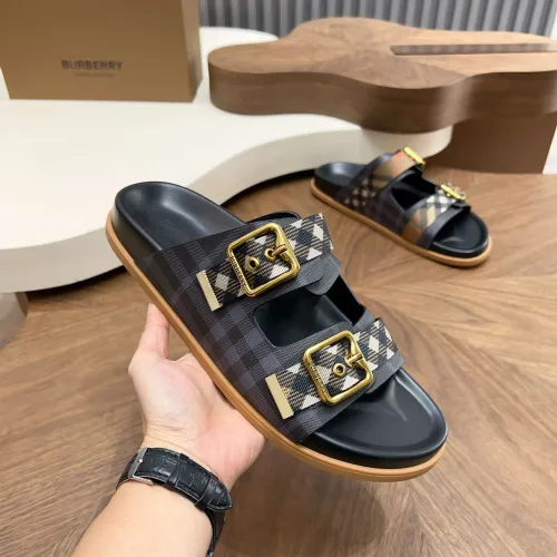 Replica Burberry Slippers For Men #1455710 $60.00 USD for Wholesale