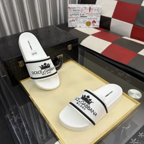 Wholesale Dolce &amp; Gabbana D&amp;G Slippers For Men #1455711 $45.00 USD, Wholesale Quality Replica Dolce &amp; Gabbana D&amp;G Slippers