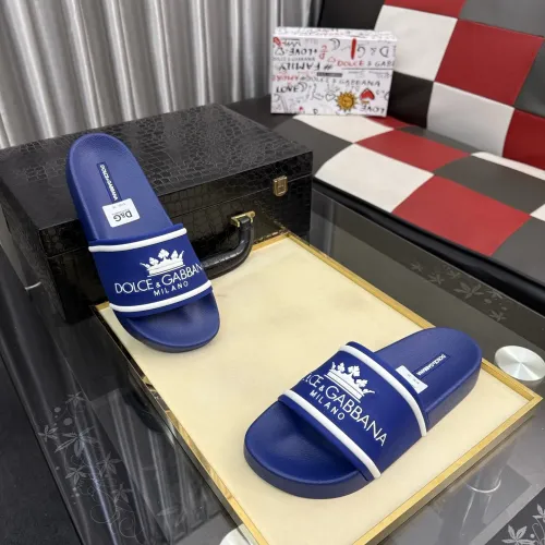 Wholesale Dolce &amp; Gabbana D&amp;G Slippers For Men #1455714 $45.00 USD, Wholesale Quality Replica Dolce &amp; Gabbana D&amp;G Slippers