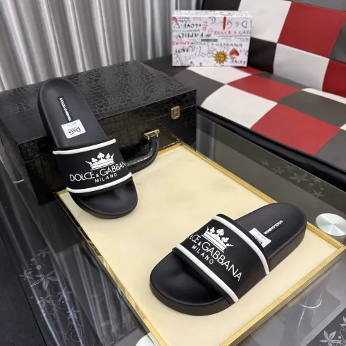 Wholesale Dolce &amp; Gabbana D&amp;G Slippers For Men #1455715 $45.00 USD, Wholesale Quality Replica Dolce &amp; Gabbana D&amp;G Slippers