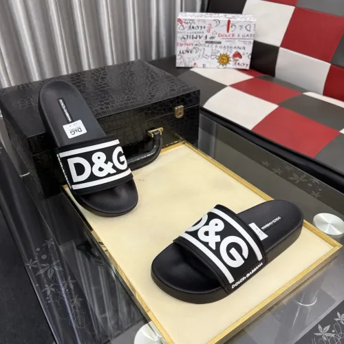 Wholesale Dolce &amp; Gabbana D&amp;G Slippers For Men #1455717 $45.00 USD, Wholesale Quality Replica Dolce &amp; Gabbana D&amp;G Slippers
