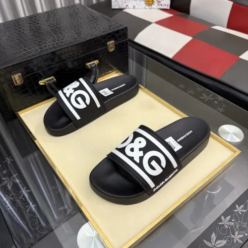 Replica Dolce & Gabbana D&G Slippers For Men #1455717 $45.00 USD for Wholesale