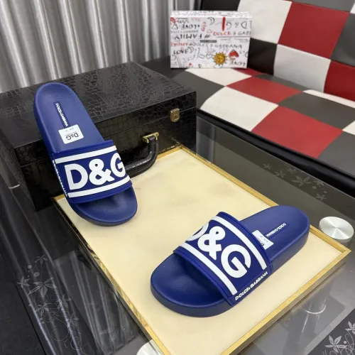 Wholesale Dolce &amp; Gabbana D&amp;G Slippers For Men #1455718 $45.00 USD, Wholesale Quality Replica Dolce &amp; Gabbana D&amp;G Slippers