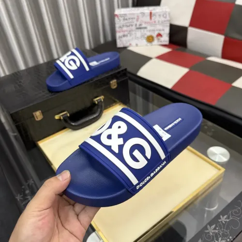 Replica Dolce & Gabbana D&G Slippers For Men #1455718 $45.00 USD for Wholesale