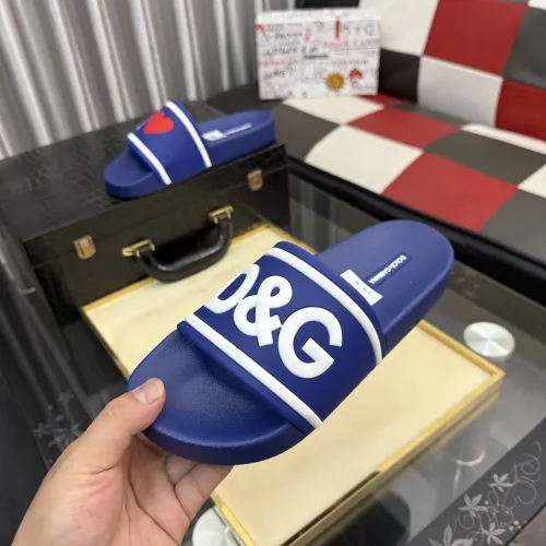 Replica Dolce & Gabbana D&G Slippers For Men #1455725 $45.00 USD for Wholesale