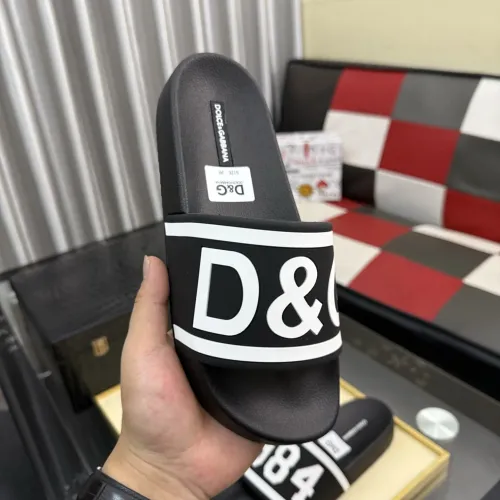 Replica Dolce & Gabbana D&G Slippers For Men #1455728 $45.00 USD for Wholesale