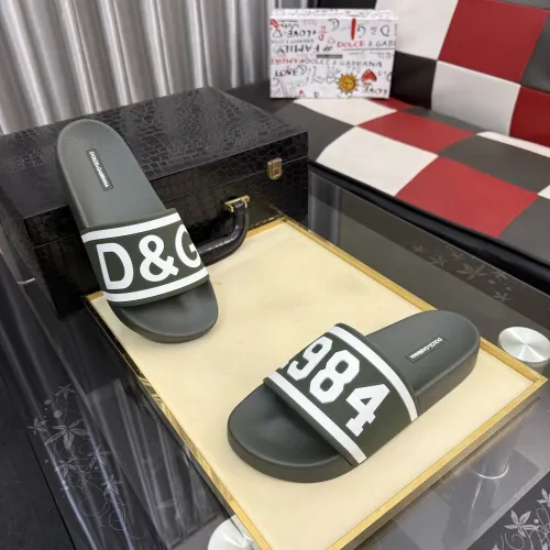Wholesale Dolce &amp; Gabbana D&amp;G Slippers For Men #1455730 $45.00 USD, Wholesale Quality Replica Dolce &amp; Gabbana D&amp;G Slippers