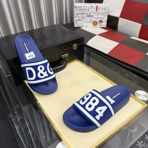 Wholesale Dolce &amp; Gabbana D&amp;G Slippers For Men #1455731 $45.00 USD, Wholesale Quality Replica Dolce &amp; Gabbana D&amp;G Slippers