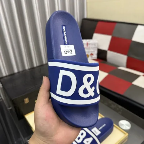 Replica Dolce & Gabbana D&G Slippers For Men #1455731 $45.00 USD for Wholesale