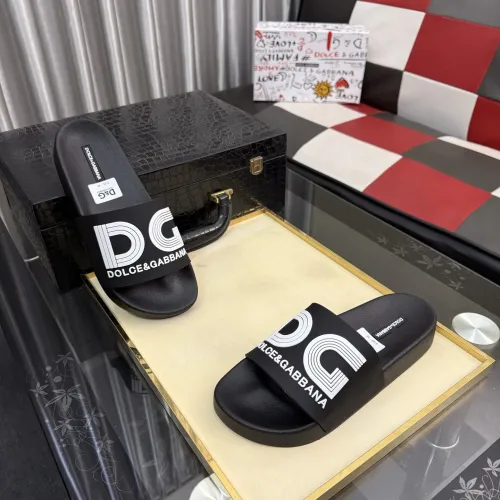 Wholesale Dolce &amp; Gabbana D&amp;G Slippers For Men #1455733 $45.00 USD, Wholesale Quality Replica Dolce &amp; Gabbana D&amp;G Slippers