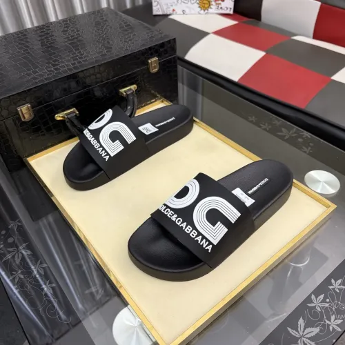 Replica Dolce & Gabbana D&G Slippers For Men #1455733 $45.00 USD for Wholesale