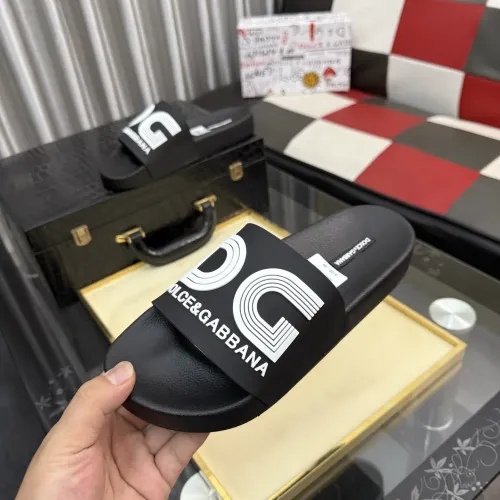 Replica Dolce & Gabbana D&G Slippers For Men #1455733 $45.00 USD for Wholesale