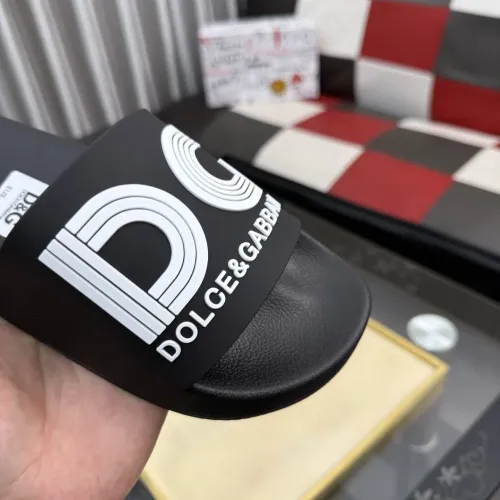 Replica Dolce & Gabbana D&G Slippers For Men #1455733 $45.00 USD for Wholesale