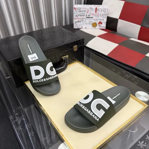 Wholesale Dolce &amp; Gabbana D&amp;G Slippers For Men #1455735 $45.00 USD, Wholesale Quality Replica Dolce &amp; Gabbana D&amp;G Slippers