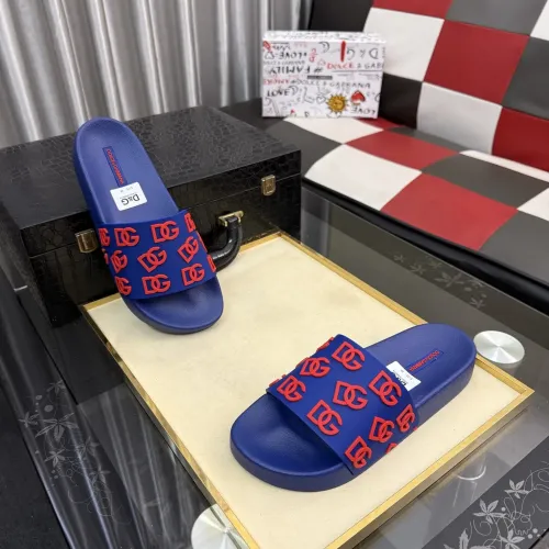 Wholesale Dolce &amp; Gabbana D&amp;G Slippers For Men #1455741 $45.00 USD, Wholesale Quality Replica Dolce &amp; Gabbana D&amp;G Slippers
