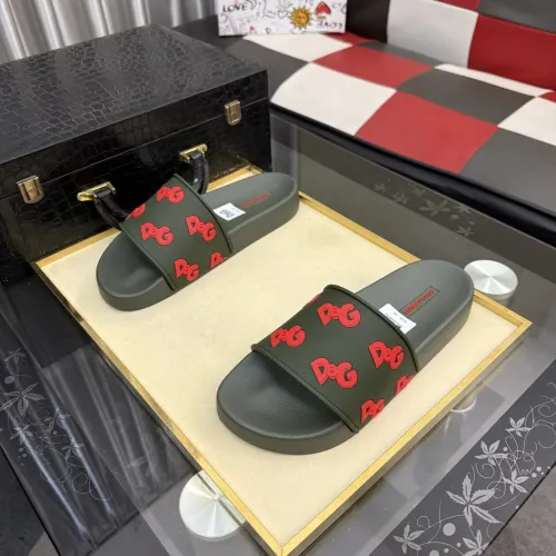 Replica Dolce & Gabbana D&G Slippers For Men #1455747 $45.00 USD for Wholesale