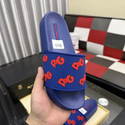 Replica Dolce & Gabbana D&G Slippers For Men #1455748 $45.00 USD for Wholesale