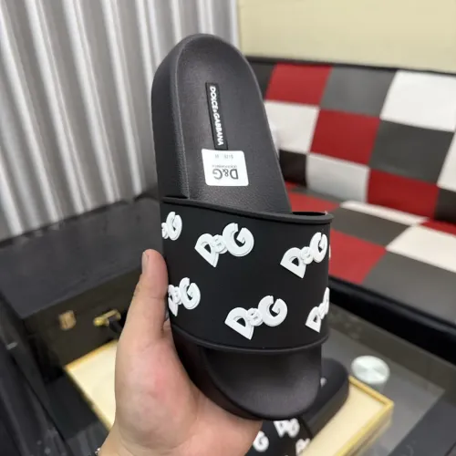 Replica Dolce & Gabbana D&G Slippers For Men #1455750 $45.00 USD for Wholesale