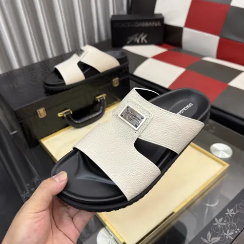 Wholesale Dolce &amp; Gabbana D&amp;G Slippers For Men #1455758 $64.00 USD, Wholesale Quality Replica Dolce &amp; Gabbana D&amp;G Slippers