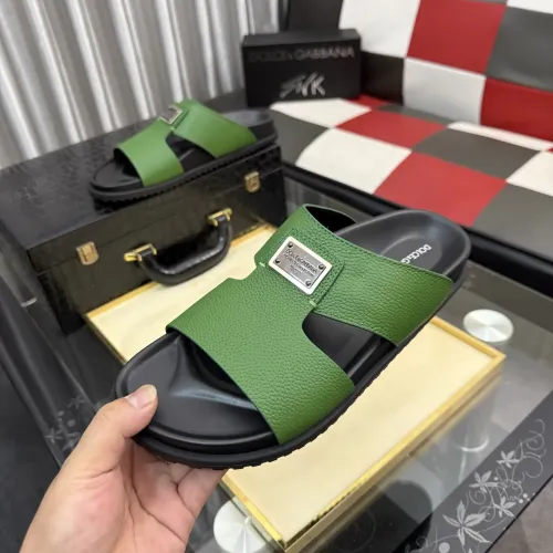 Wholesale Dolce &amp; Gabbana D&amp;G Slippers For Men #1455763 $64.00 USD, Wholesale Quality Replica Dolce &amp; Gabbana D&amp;G Slippers