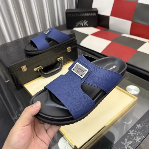 Wholesale Dolce &amp; Gabbana D&amp;G Slippers For Men #1455764 $64.00 USD, Wholesale Quality Replica Dolce &amp; Gabbana D&amp;G Slippers