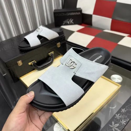 Wholesale Dolce &amp; Gabbana D&amp;G Slippers For Men #1455766 $64.00 USD, Wholesale Quality Replica Dolce &amp; Gabbana D&amp;G Slippers