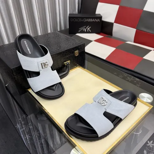 Replica Dolce & Gabbana D&G Slippers For Men #1455766 $64.00 USD for Wholesale