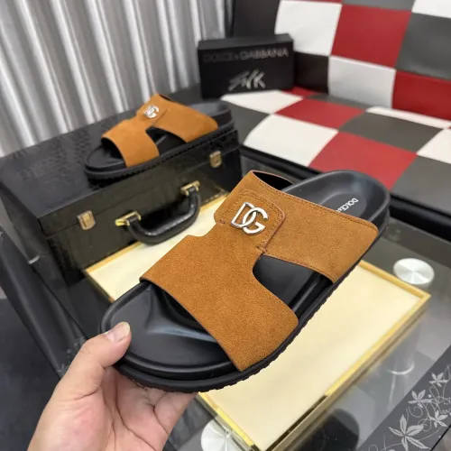 Wholesale Dolce &amp; Gabbana D&amp;G Slippers For Men #1455767 $64.00 USD, Wholesale Quality Replica Dolce &amp; Gabbana D&amp;G Slippers