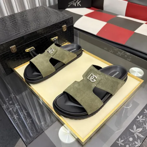 Replica Dolce & Gabbana D&G Slippers For Men #1455768 $64.00 USD for Wholesale