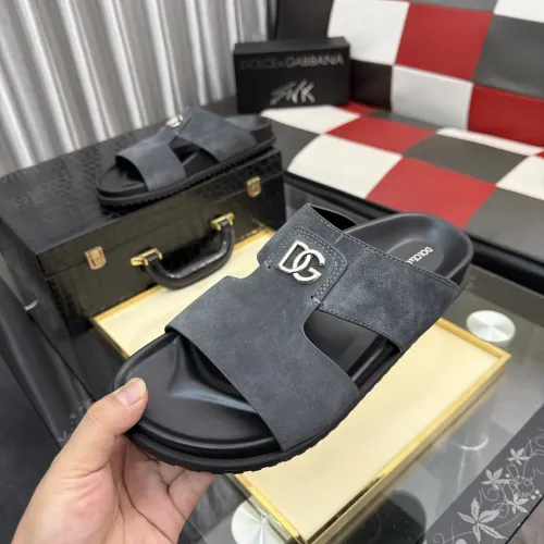 Wholesale Dolce &amp; Gabbana D&amp;G Slippers For Men #1455769 $64.00 USD, Wholesale Quality Replica Dolce &amp; Gabbana D&amp;G Slippers