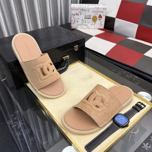 Wholesale Dolce &amp; Gabbana D&amp;G Slippers For Men #1455771 $52.00 USD, Wholesale Quality Replica Dolce &amp; Gabbana D&amp;G Slippers