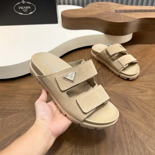 Wholesale Prada Slippers For Men #1455890 $98.00 USD, Wholesale Quality Replica Prada Slippers