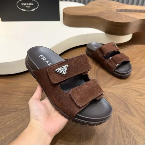 Wholesale Prada Slippers For Men #1455891 $98.00 USD, Wholesale Quality Replica Prada Slippers