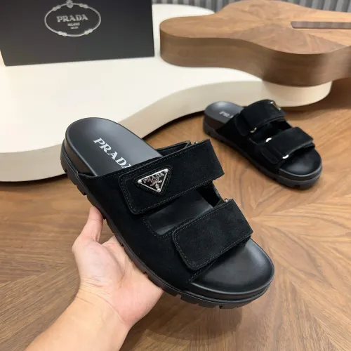 Wholesale Prada Slippers For Men #1455892 $98.00 USD, Wholesale Quality Replica Prada Slippers