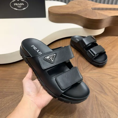 Wholesale Prada Slippers For Men #1455893 $98.00 USD, Wholesale Quality Replica Prada Slippers