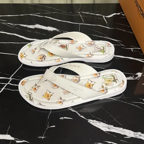 Wholesale Louis Vuitton Slippers For Men #1455980 $56.00 USD, Wholesale Quality Replica Louis Vuitton Slippers