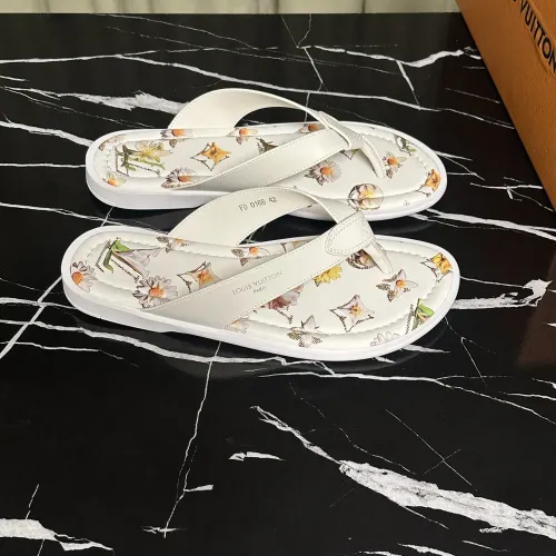 Replica Louis Vuitton Slippers For Men #1455980 $56.00 USD for Wholesale