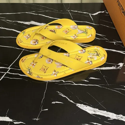 Wholesale Louis Vuitton Slippers For Men #1455981 $56.00 USD, Wholesale Quality Replica Louis Vuitton Slippers