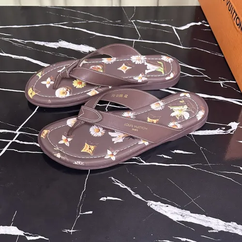 Wholesale Louis Vuitton Slippers For Men #1455983 $56.00 USD, Wholesale Quality Replica Louis Vuitton Slippers