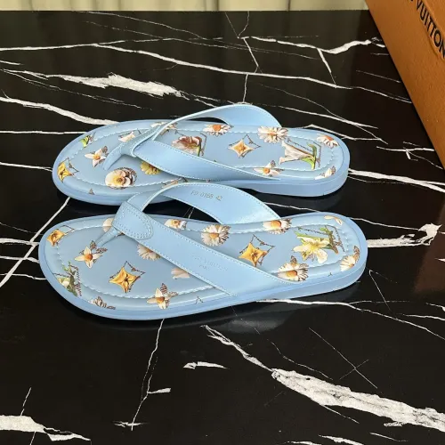 Wholesale Louis Vuitton Slippers For Men #1455984 $56.00 USD, Wholesale Quality Replica Louis Vuitton Slippers